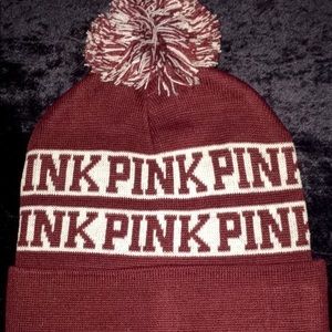 VS Pink Burgundy Beanie